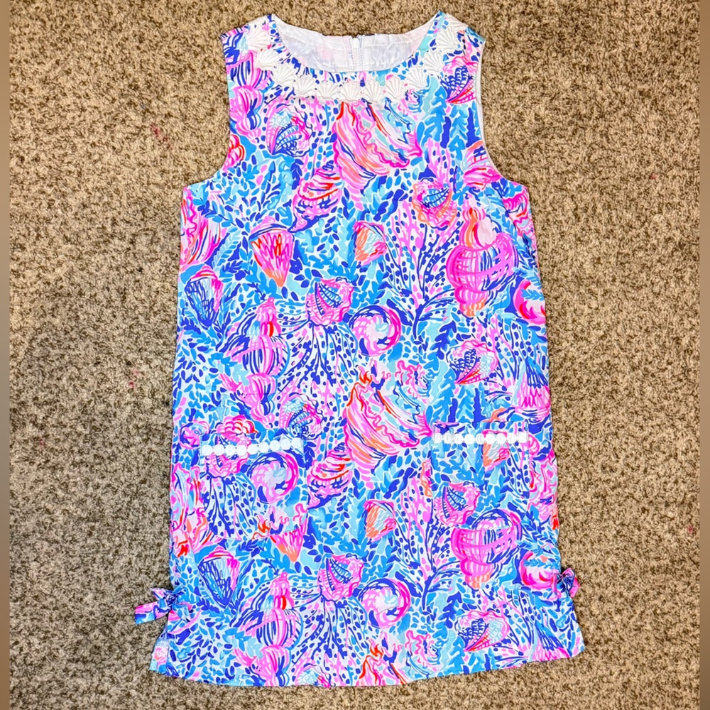 Lilly Pulitzer Kids Dress in Pink and Blue Floral